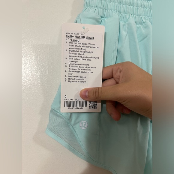 NWT Lululemon Hotty Hot High-Rise Lined Short 4" IdealMint - Picture 7 of 8